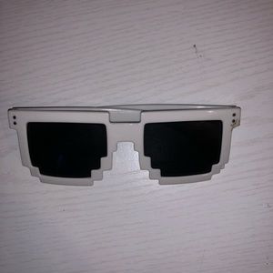 white retro sunglasses